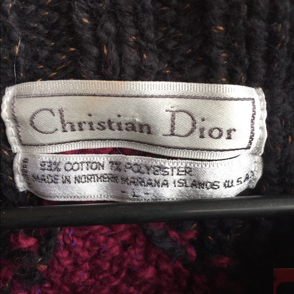 Men’s vintage Christian Dior hand knit 🧶 sweater - Picture 3 of 6